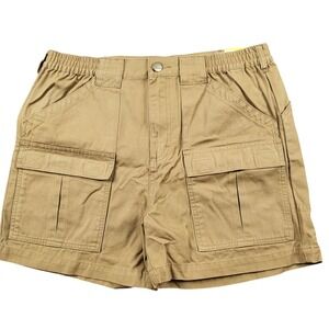 Cabela's Cargo Shorts Mens 34 Brown New Cotton Canvas 5in Inseam M25ST012-RYE-34